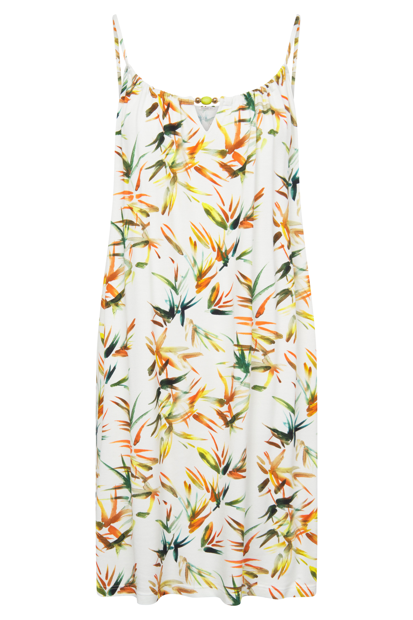 Féraud Beach Dress front view in Bamboo