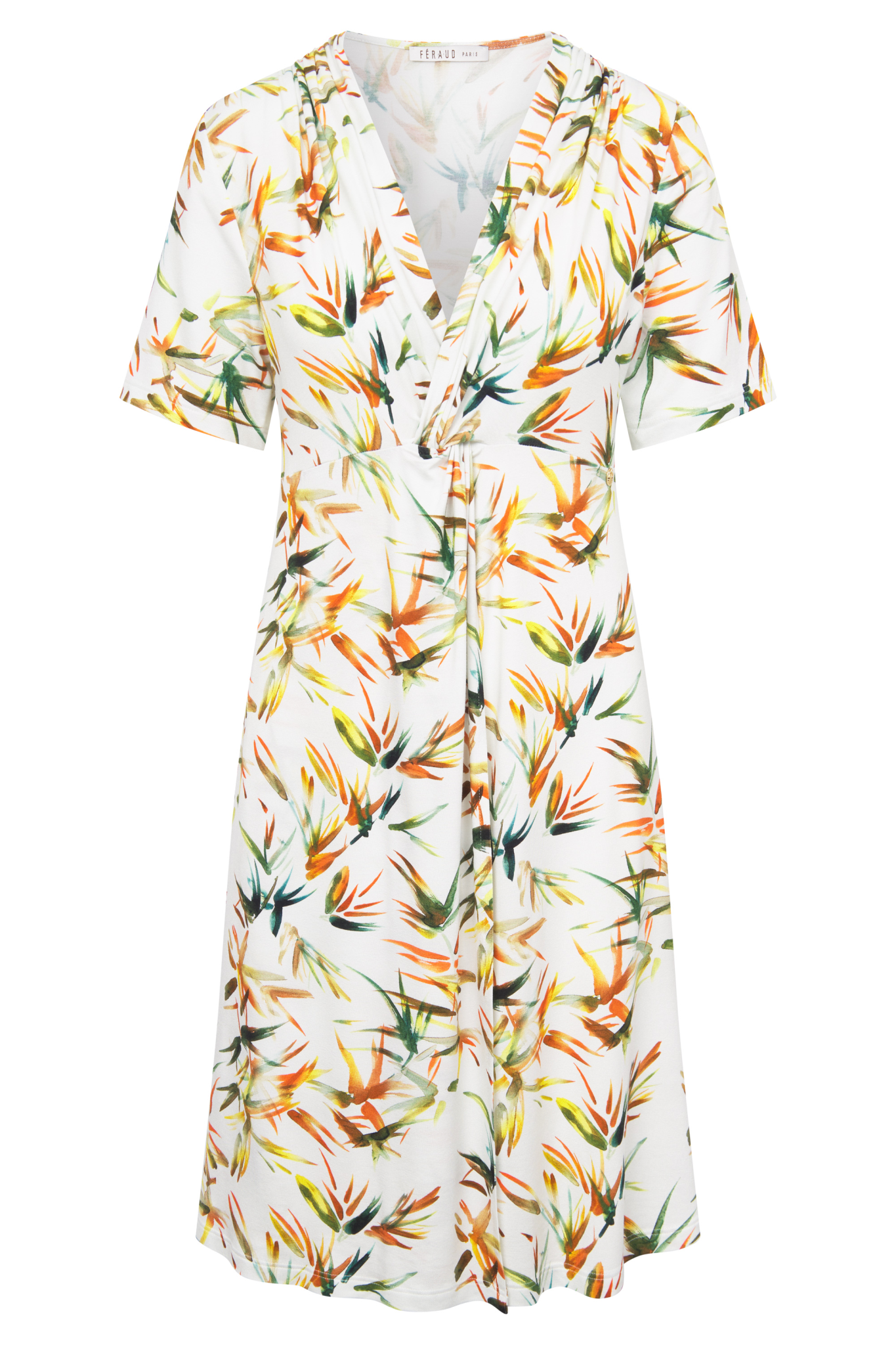 Féraud Beach Dress front view in Bamboo