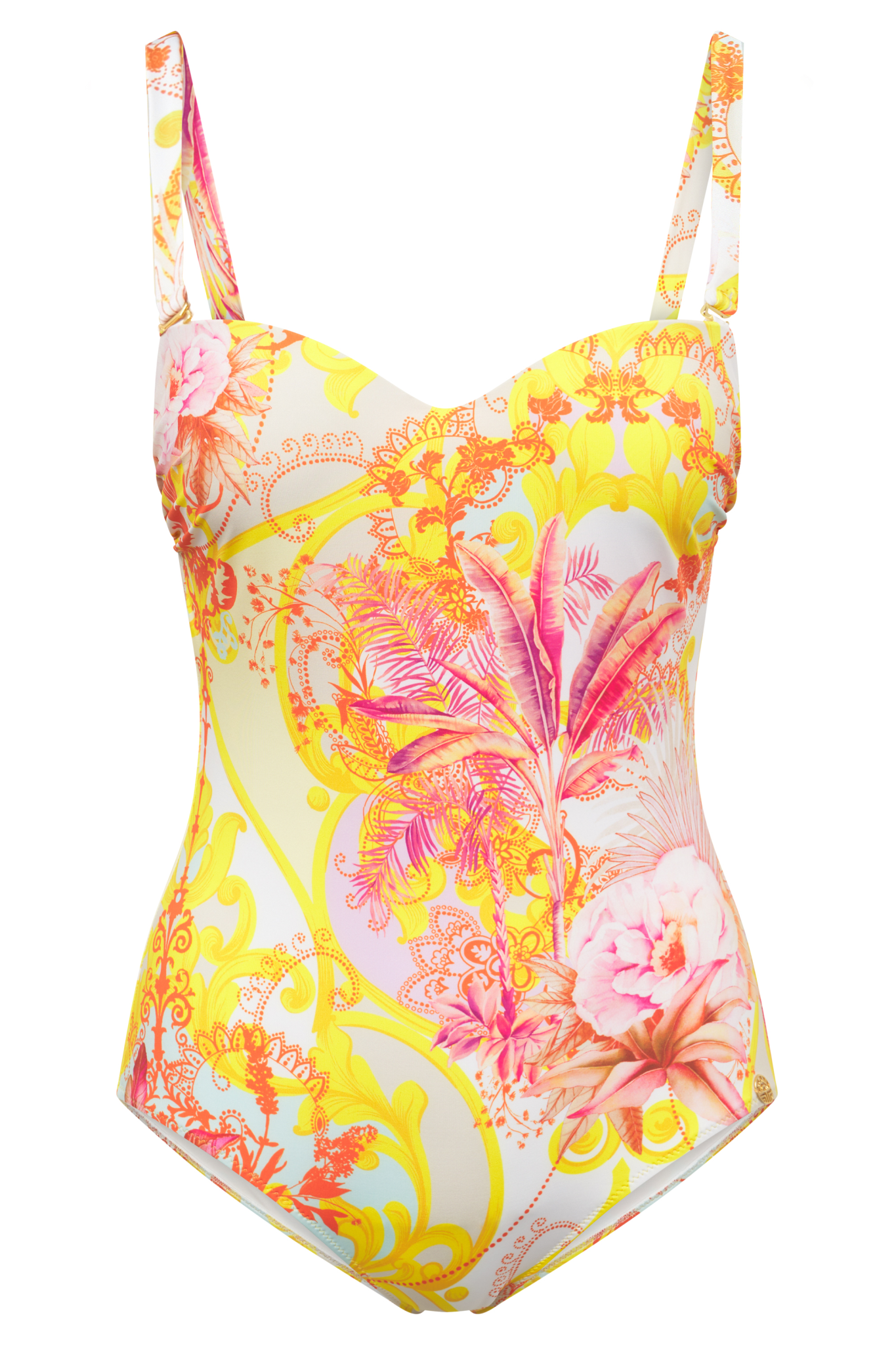 Féraud Swimsuit front view in Palm beach