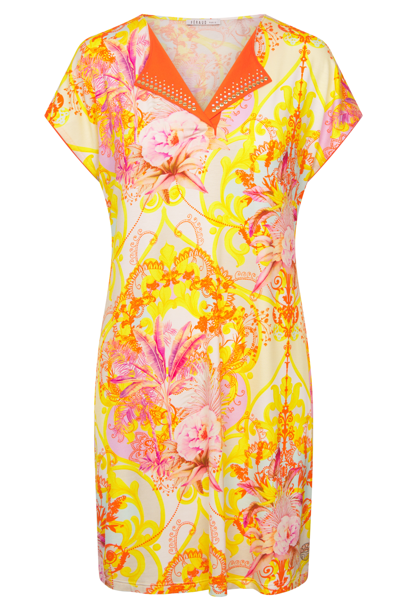 Féraud Beach Dress front view in Palm beach