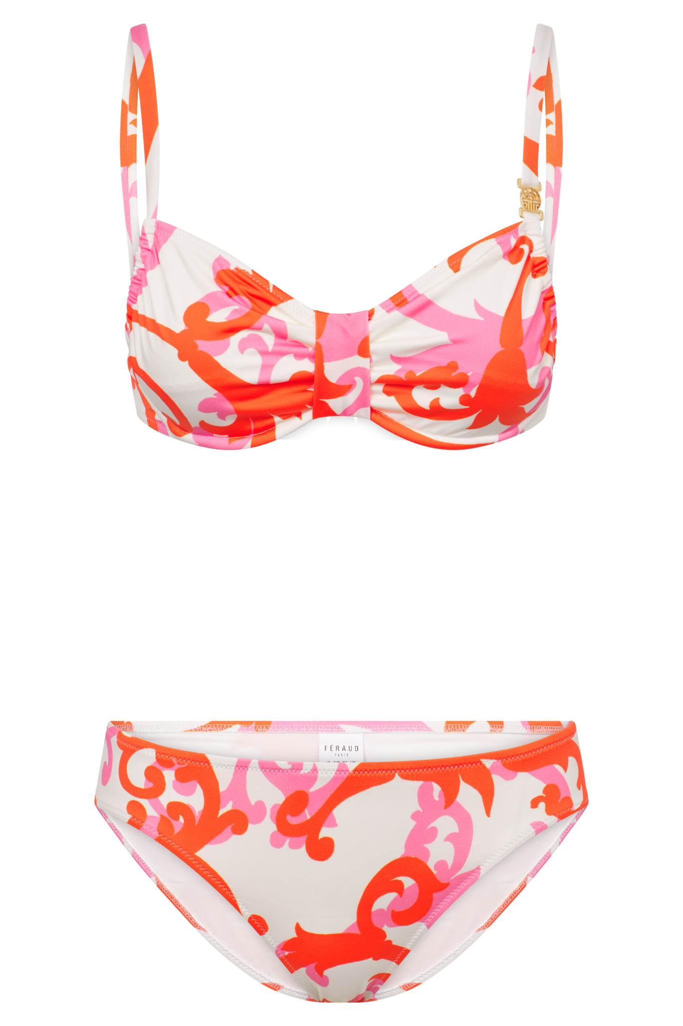 Féraud Bikini front view in Ornamental Print