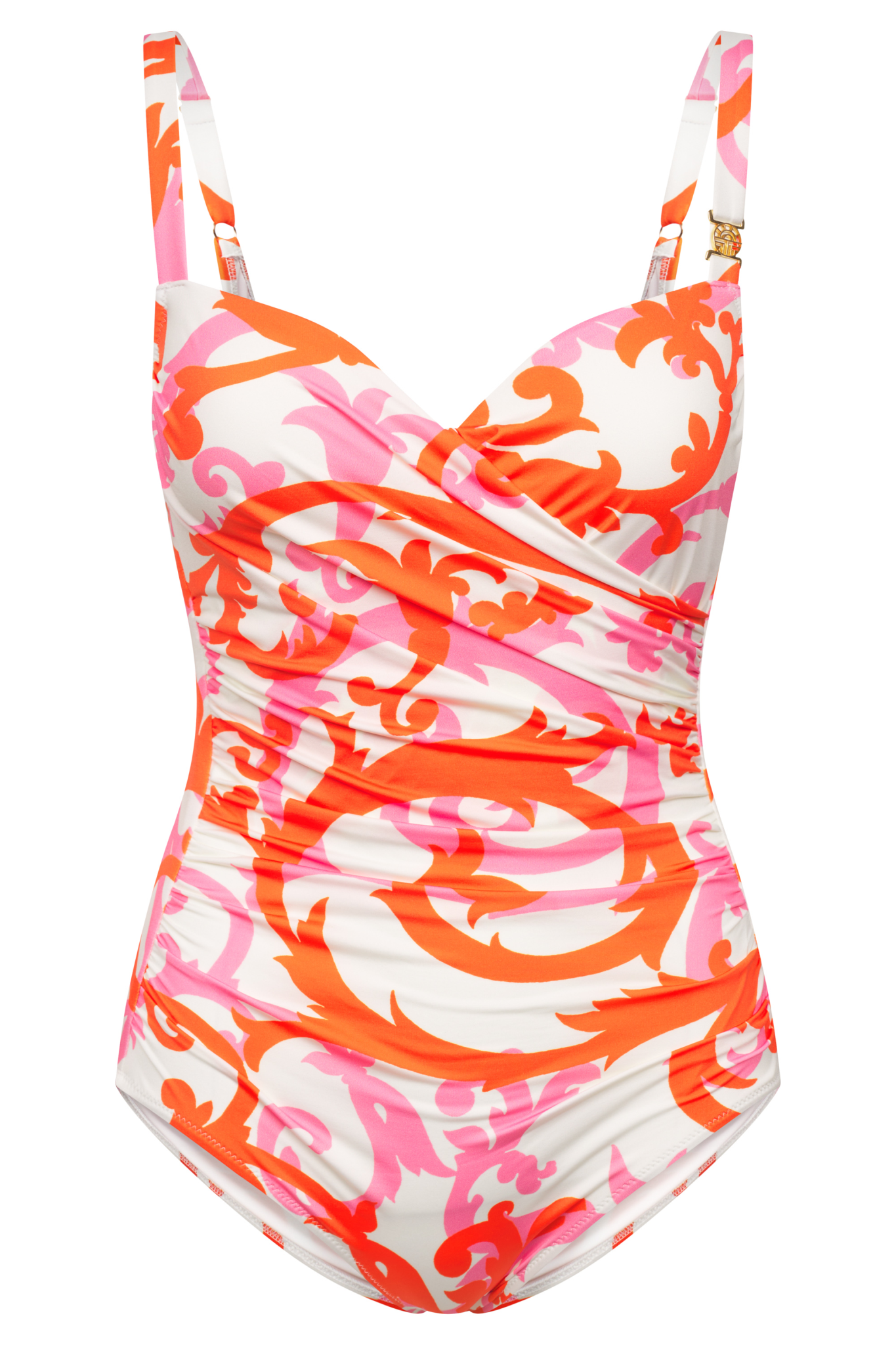 Féraud Swimsuit front view in Ornamental Print
