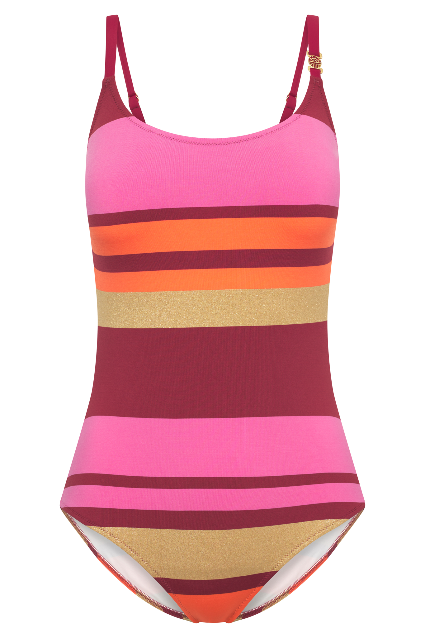 Féraud Swimsuit front view in Ringlet Multicolor