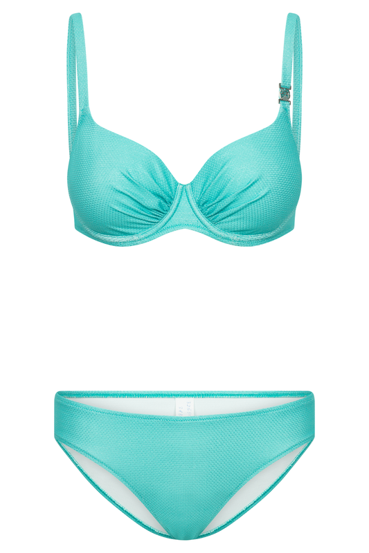 Féraud Bikini front view in Iceblue