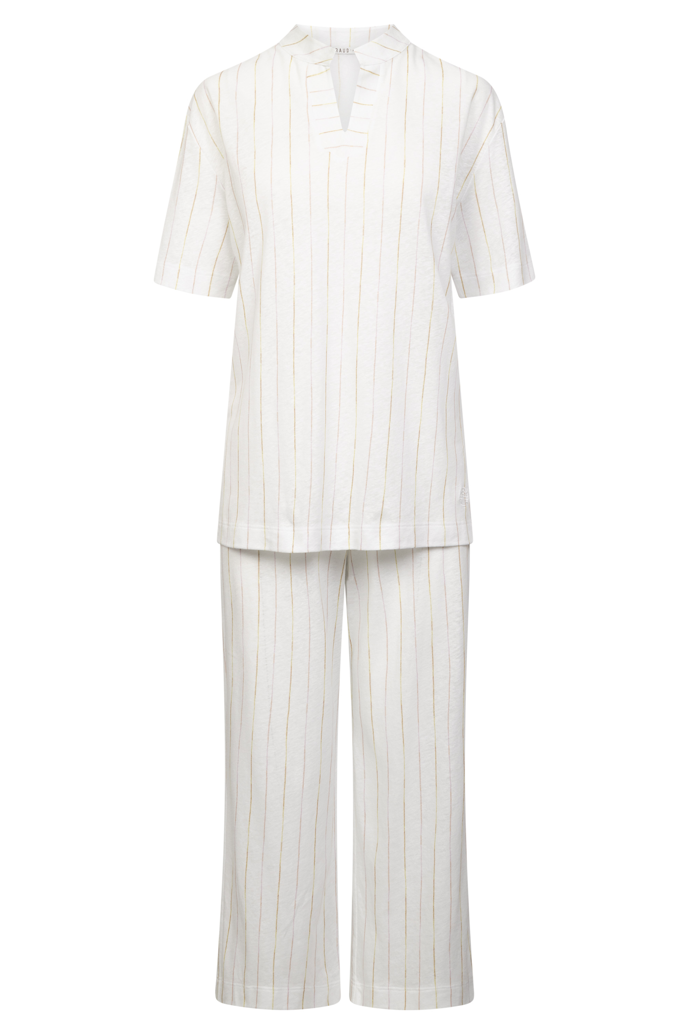 Féraud Pyjamas front view in Stripe
