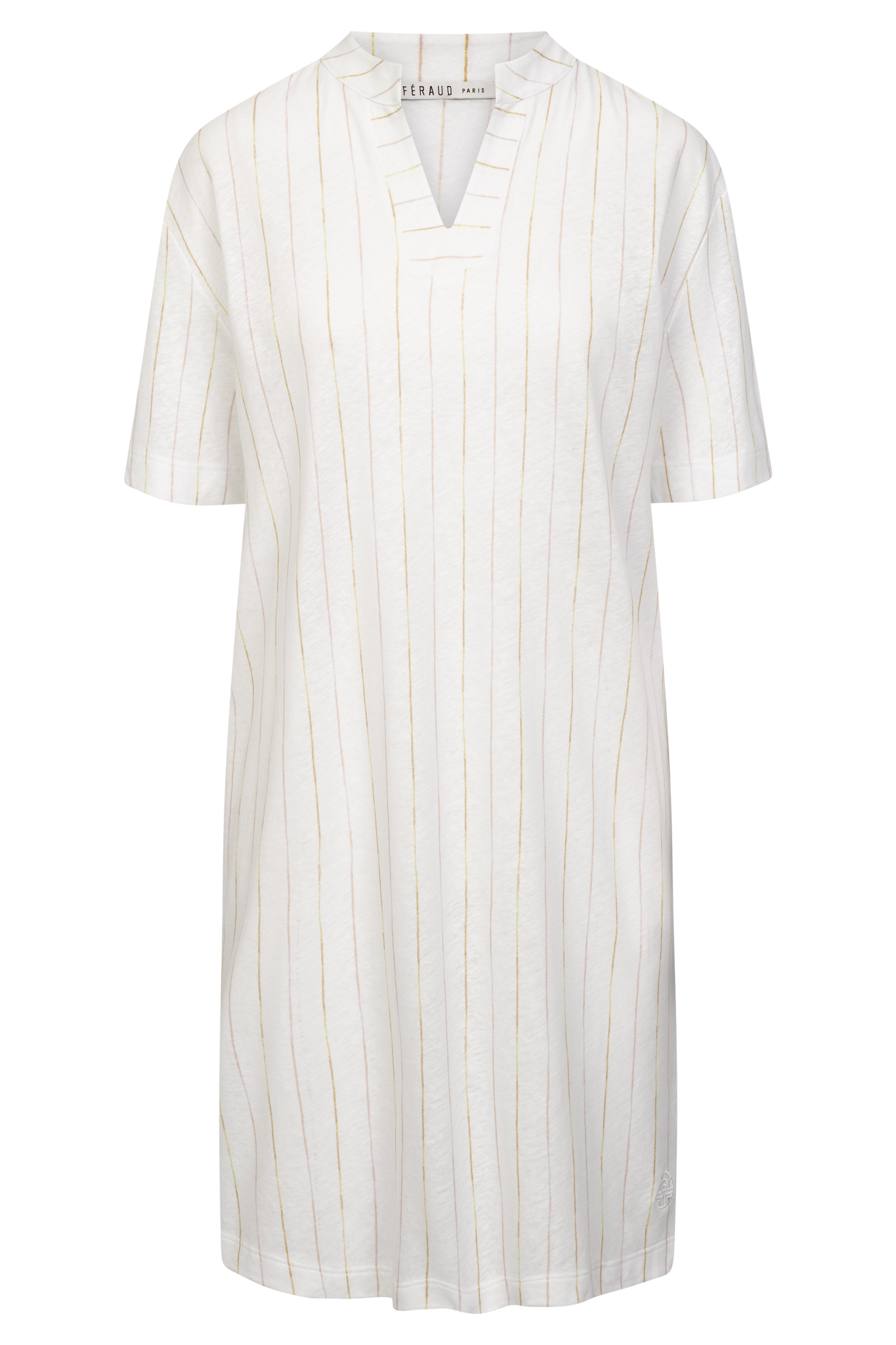 Féraud Nightgown front view in Stripe