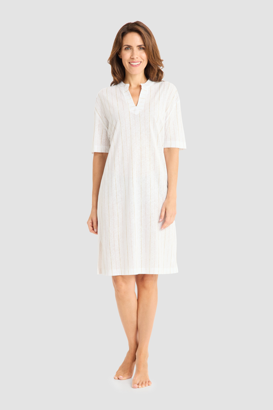 Féraud Nightgown on model in Stripe