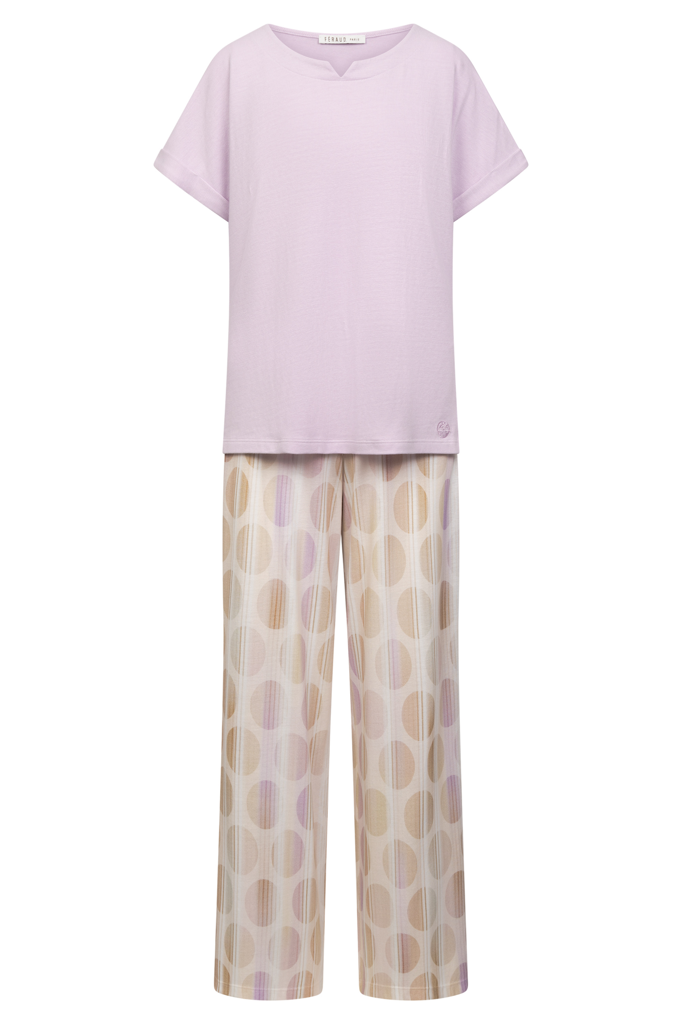 Féraud Pyjamas front view in Graphic Dots