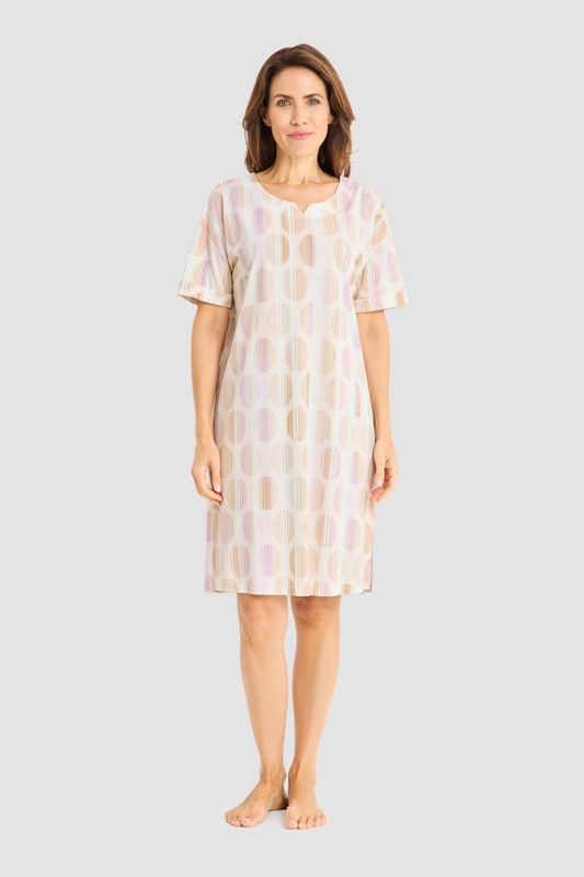 Féraud Nightgown on model in Graphic Dots