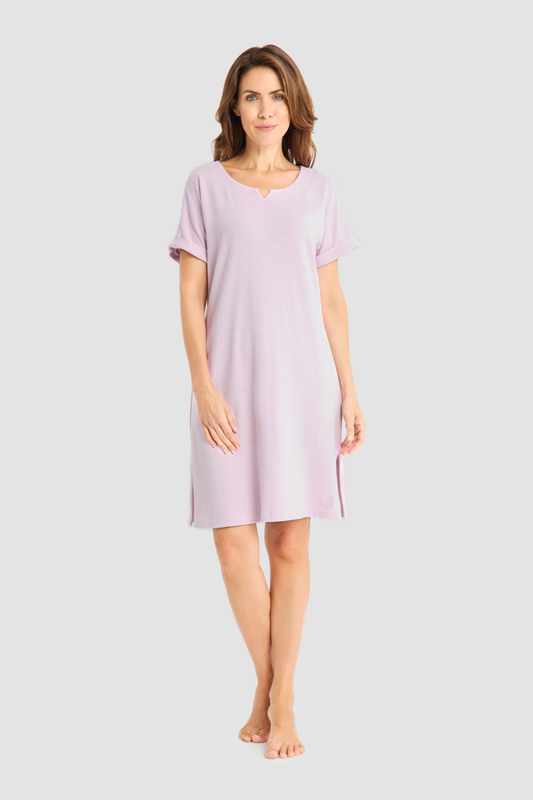 Féraud Nightgown on model in Lavender