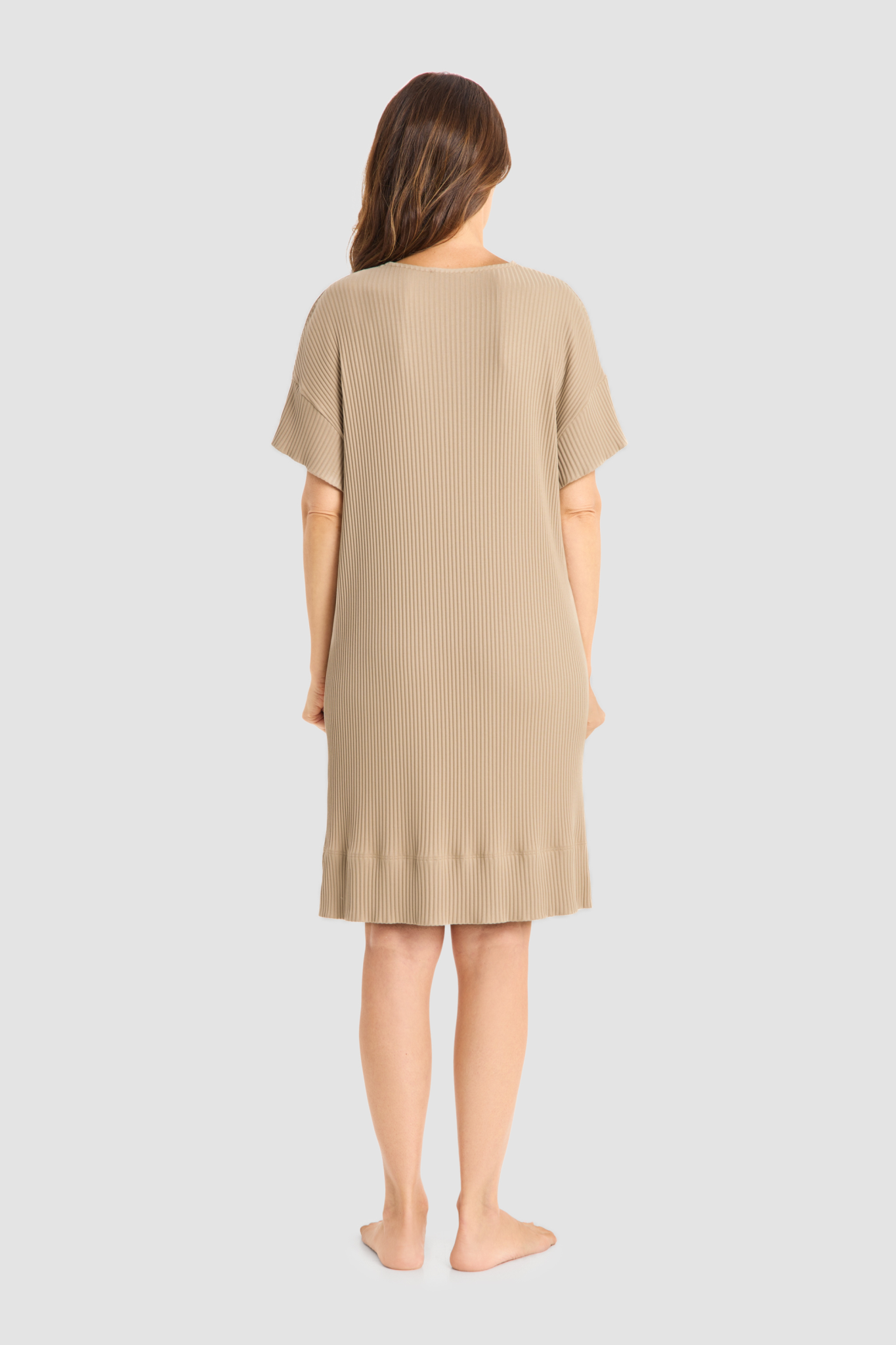 Féraud House Dress back view in Sand