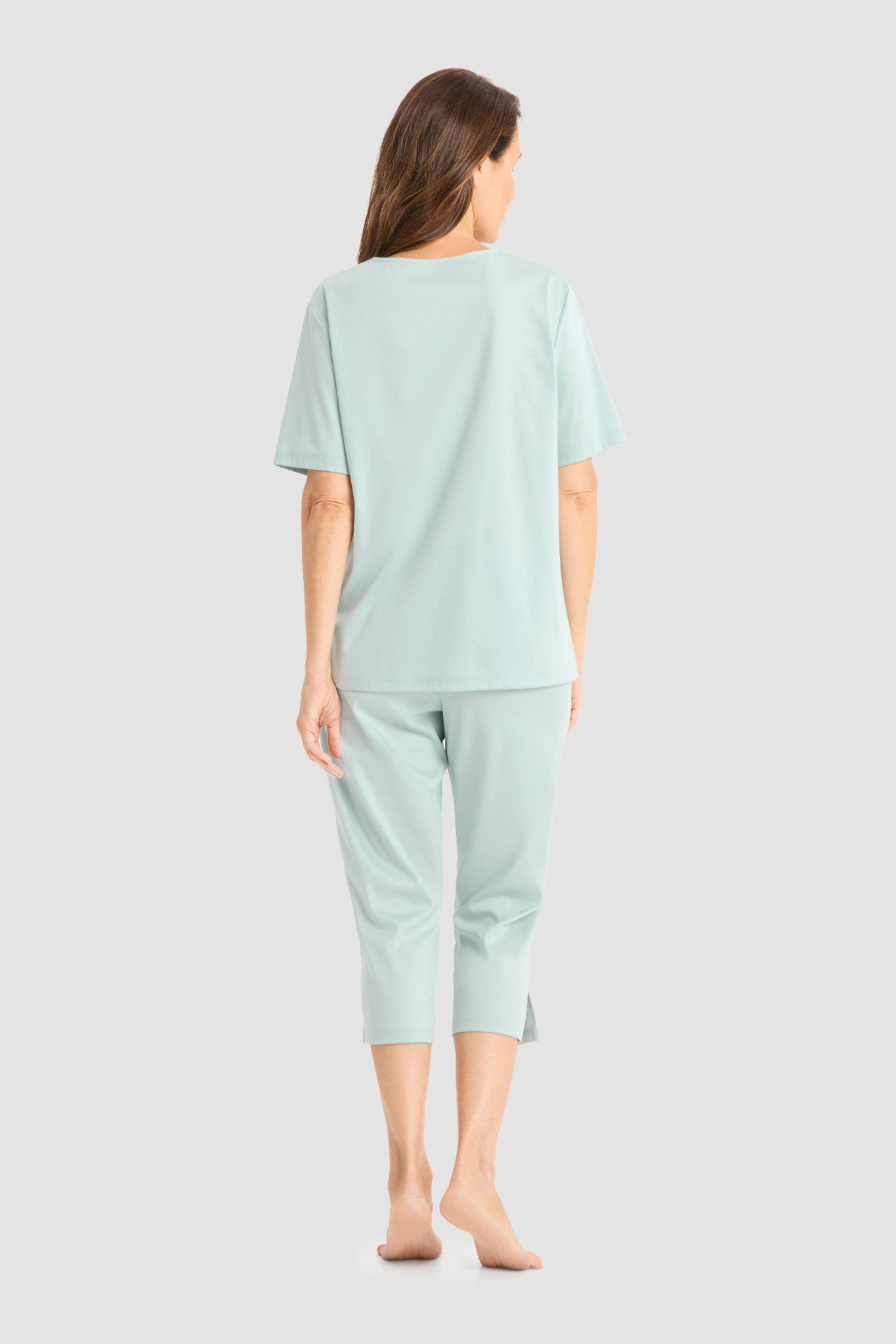 Féraud Pyjamas back view in Light Jade