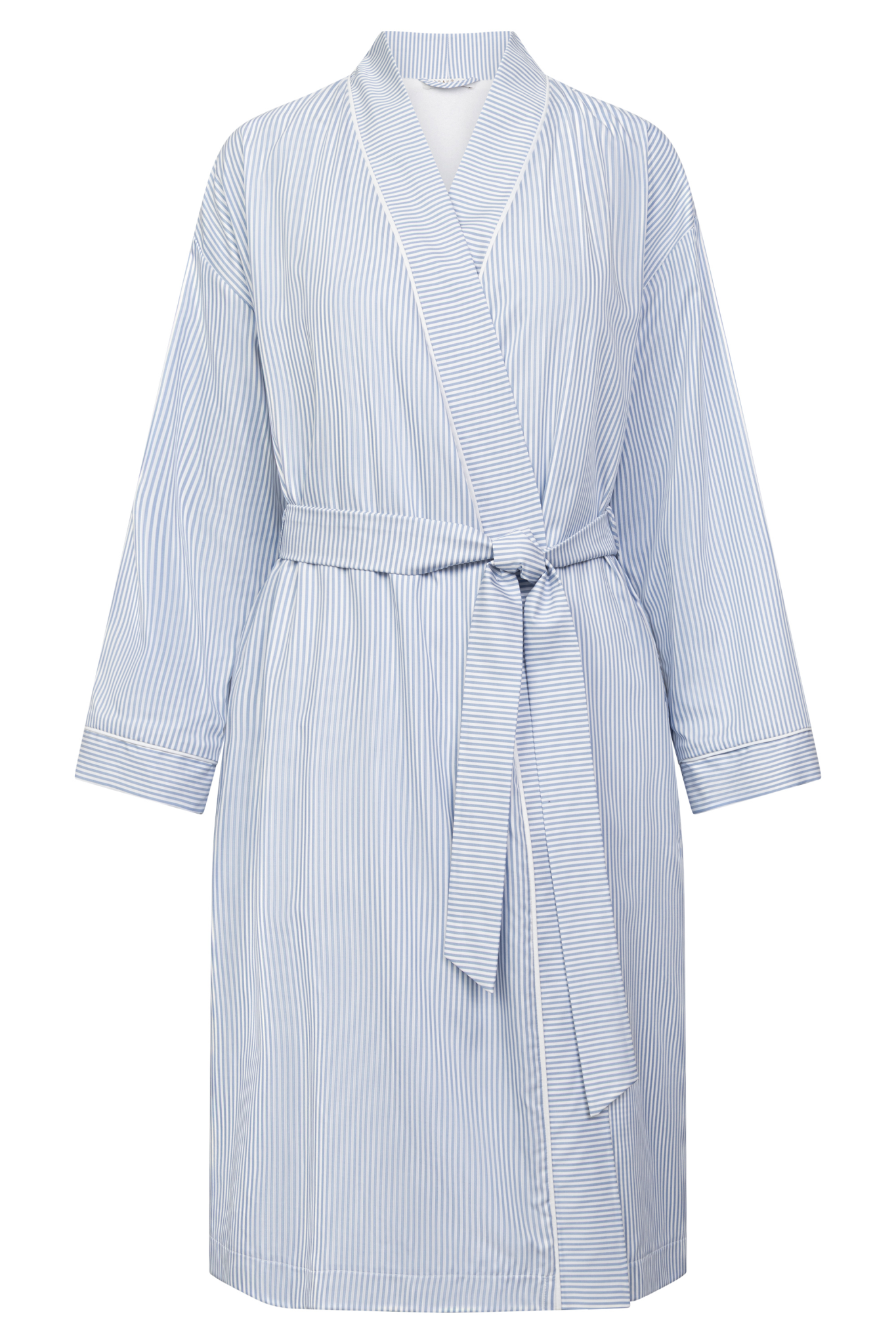 Féraud Robe front view in Stripe Blue