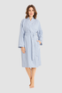 Féraud Robe on model in Stripe Blue