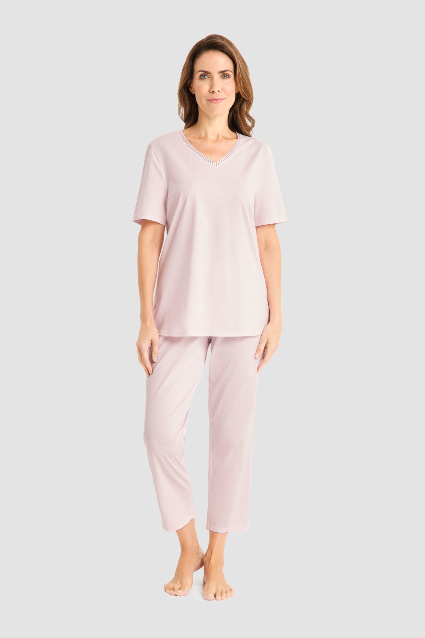 Féraud Pyjamas on model in Romantic Rose