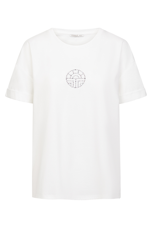 Féraud Lounge Top front view in White