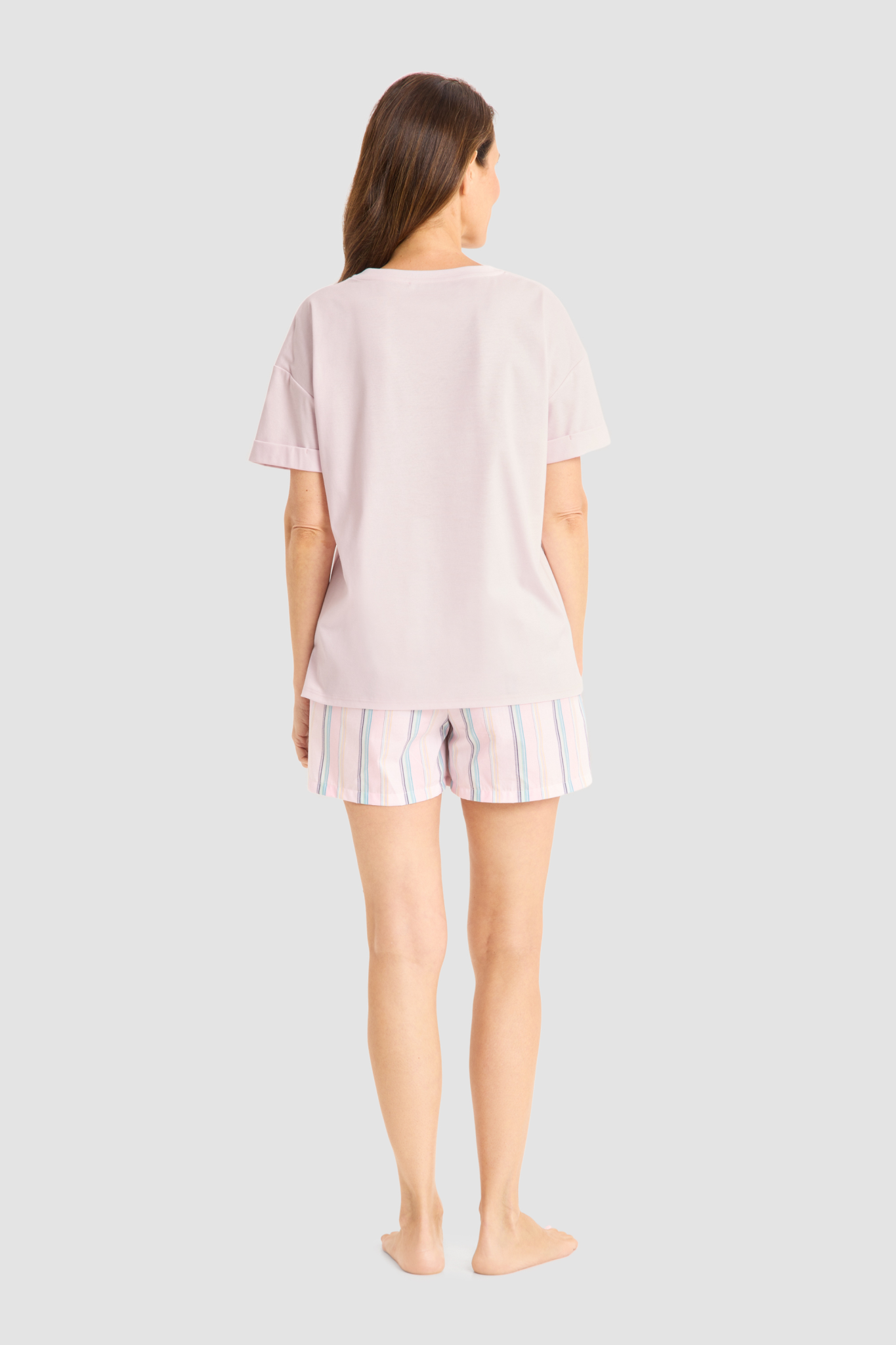 Féraud Lounge Top back view in Romantic Rose