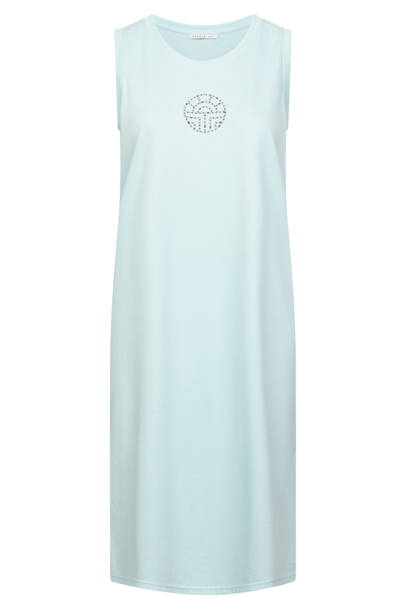 Féraud Nightgown front view in Lagune
