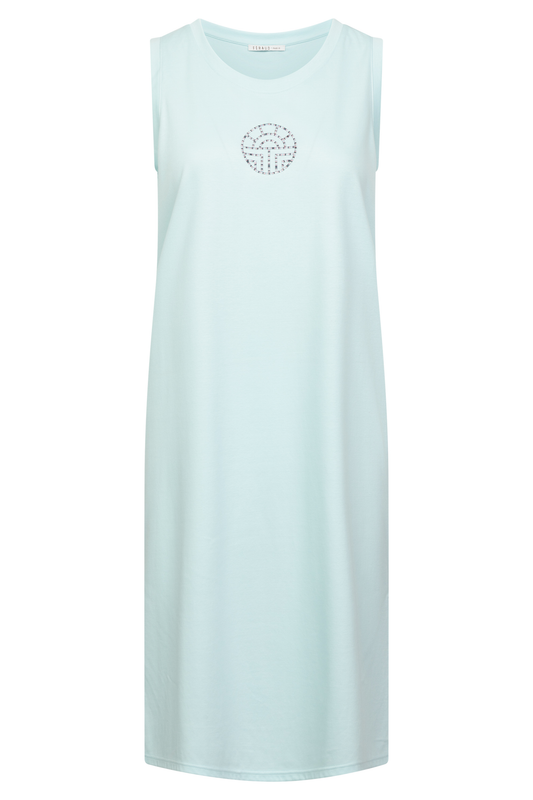 Féraud Nightgown front view in Lagune