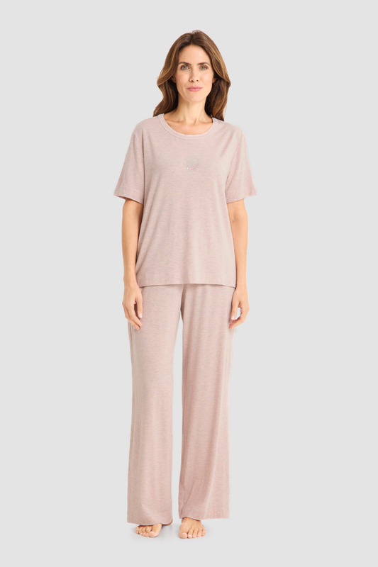 Féraud Pyjamas on model in Heather Rose