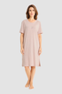 Féraud Nightgown on model in Heather Rose