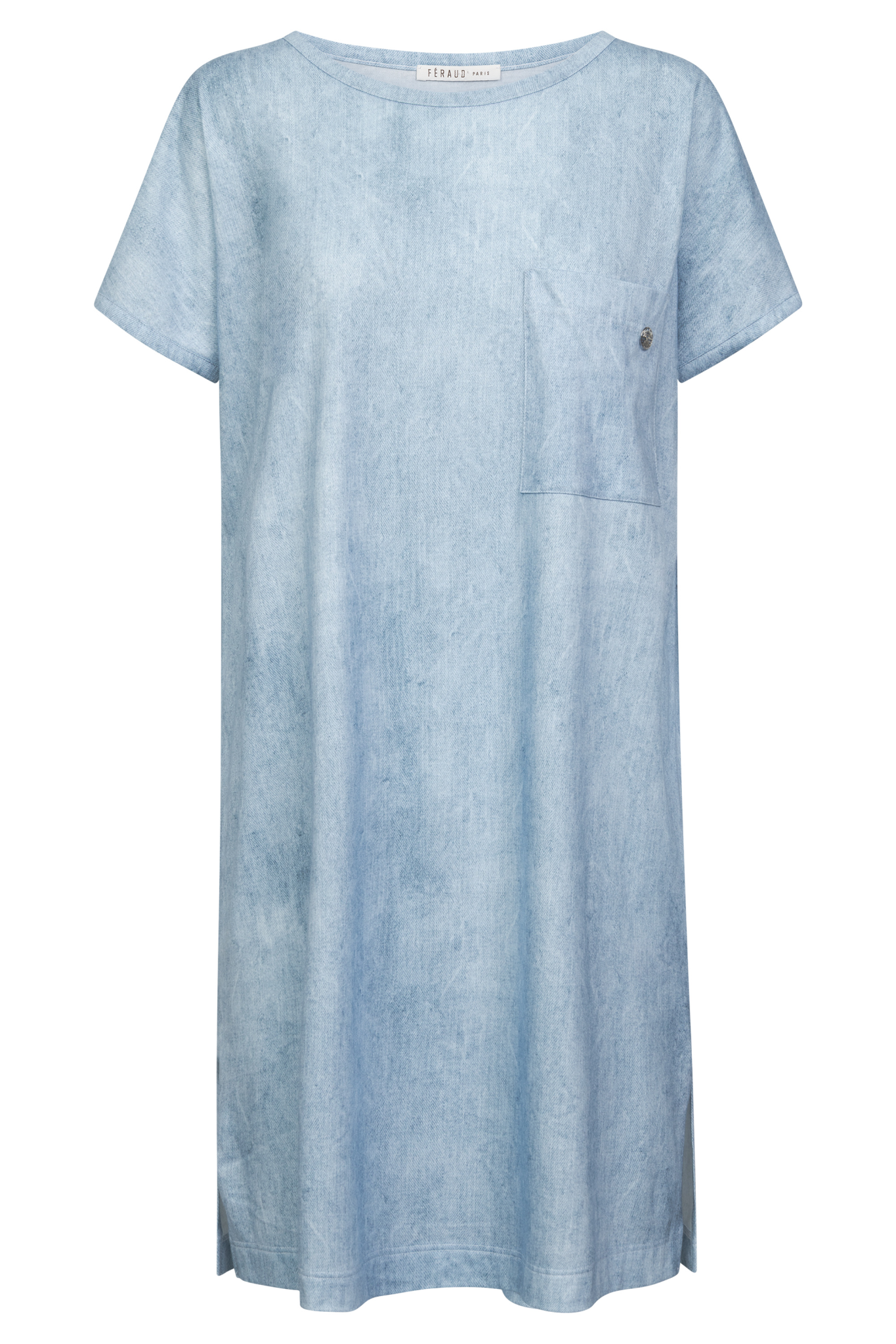 Féraud Nightgown front view in Denim