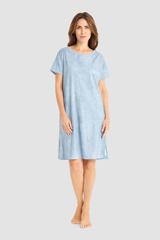 Féraud Nightgown on model in Denim