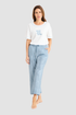 Féraud Lounge Pants on model in Denim