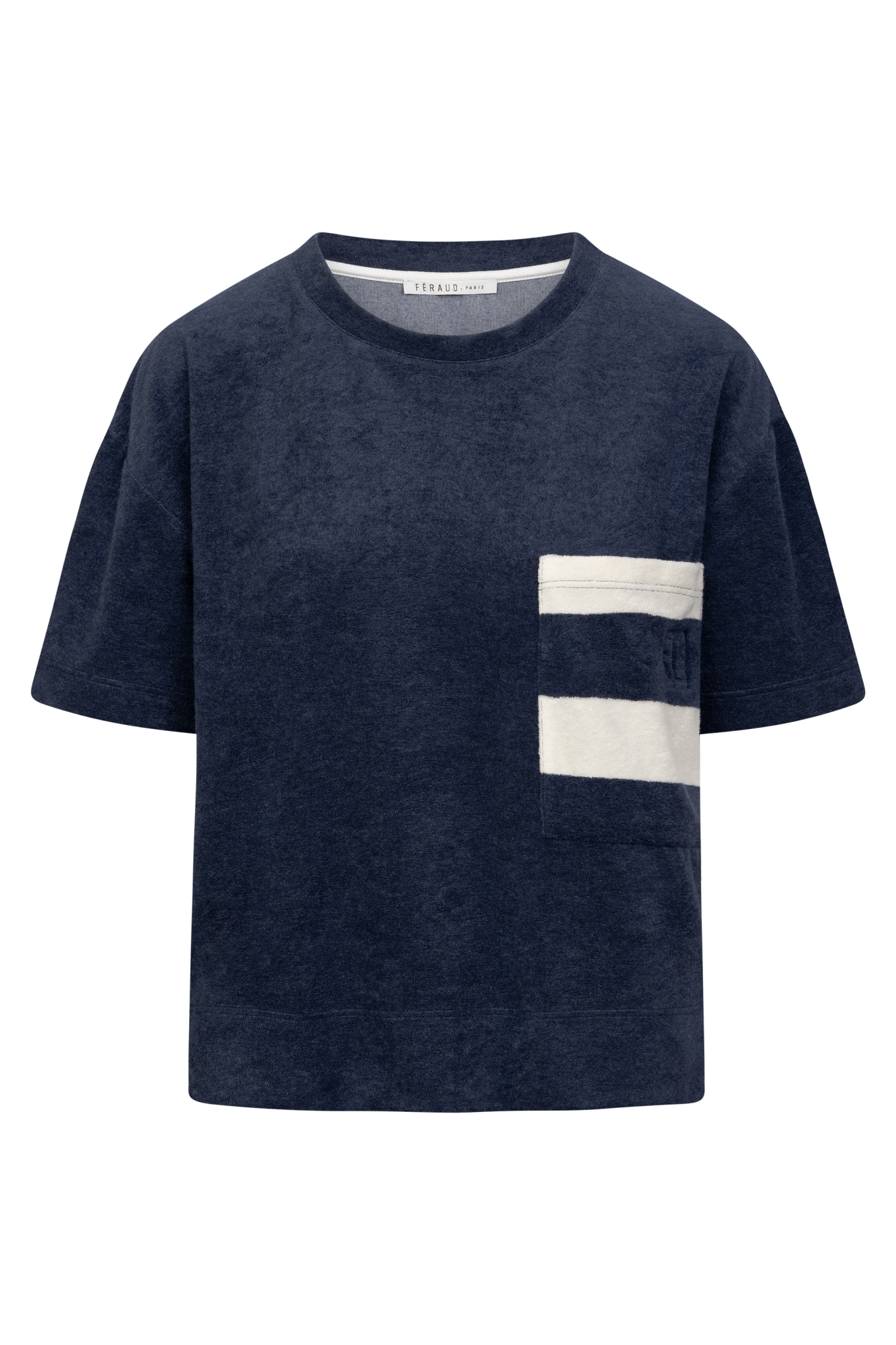 Féraud Lounge Top front view in Navy