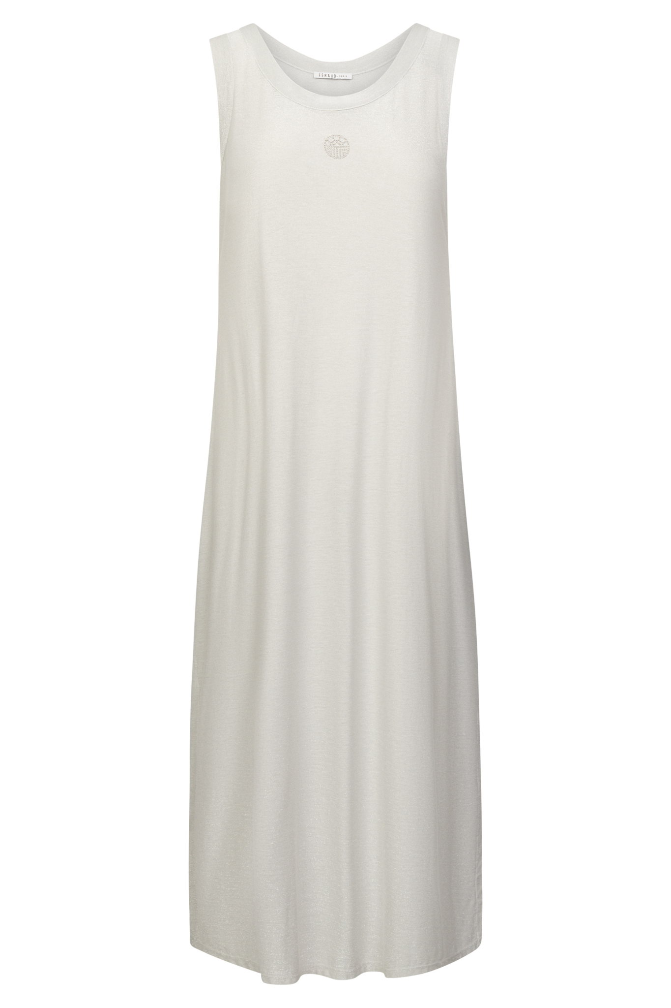 Féraud Beach Dress front view in Silver
