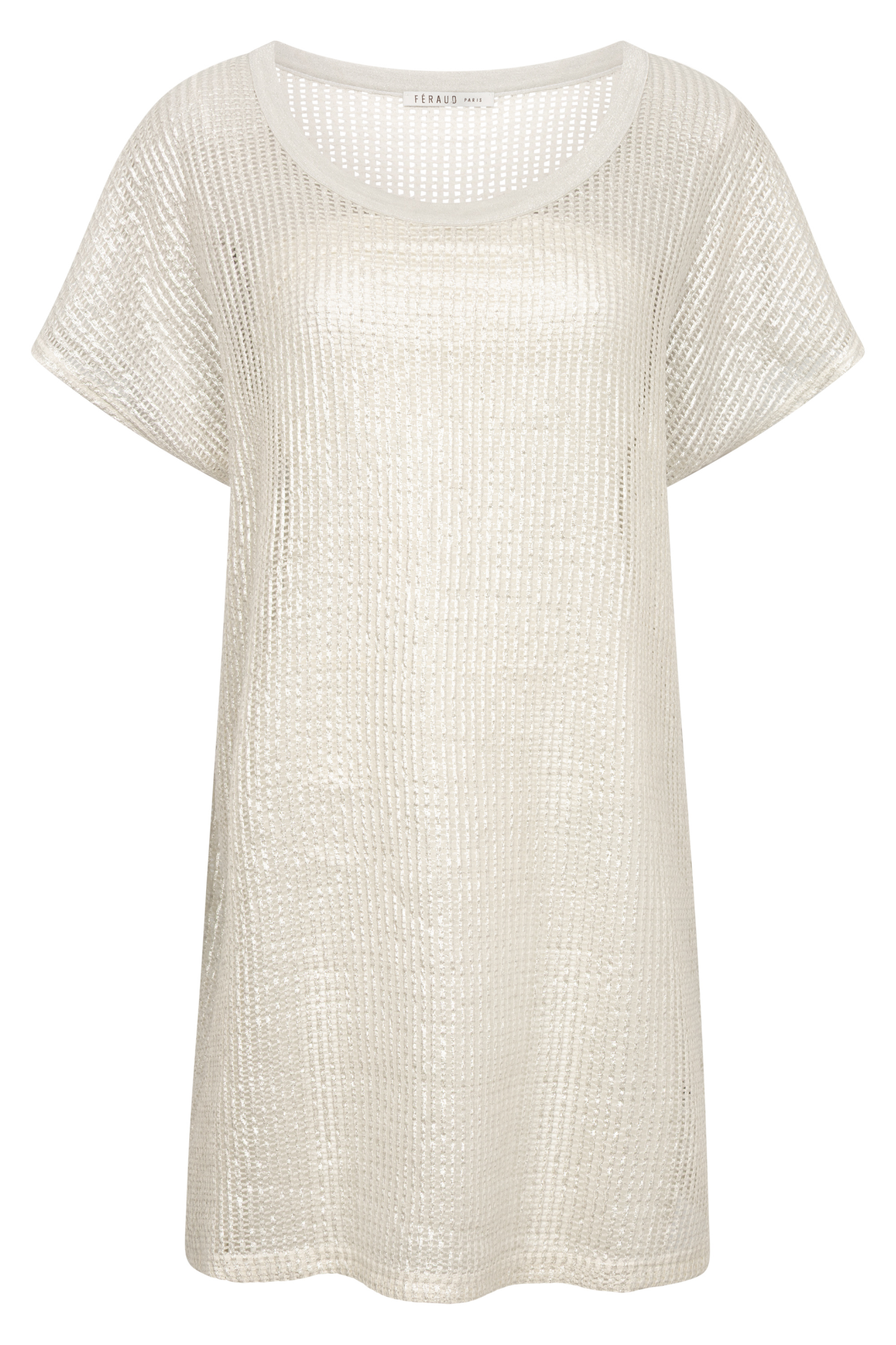 Féraud Beach Dress front view in Silver