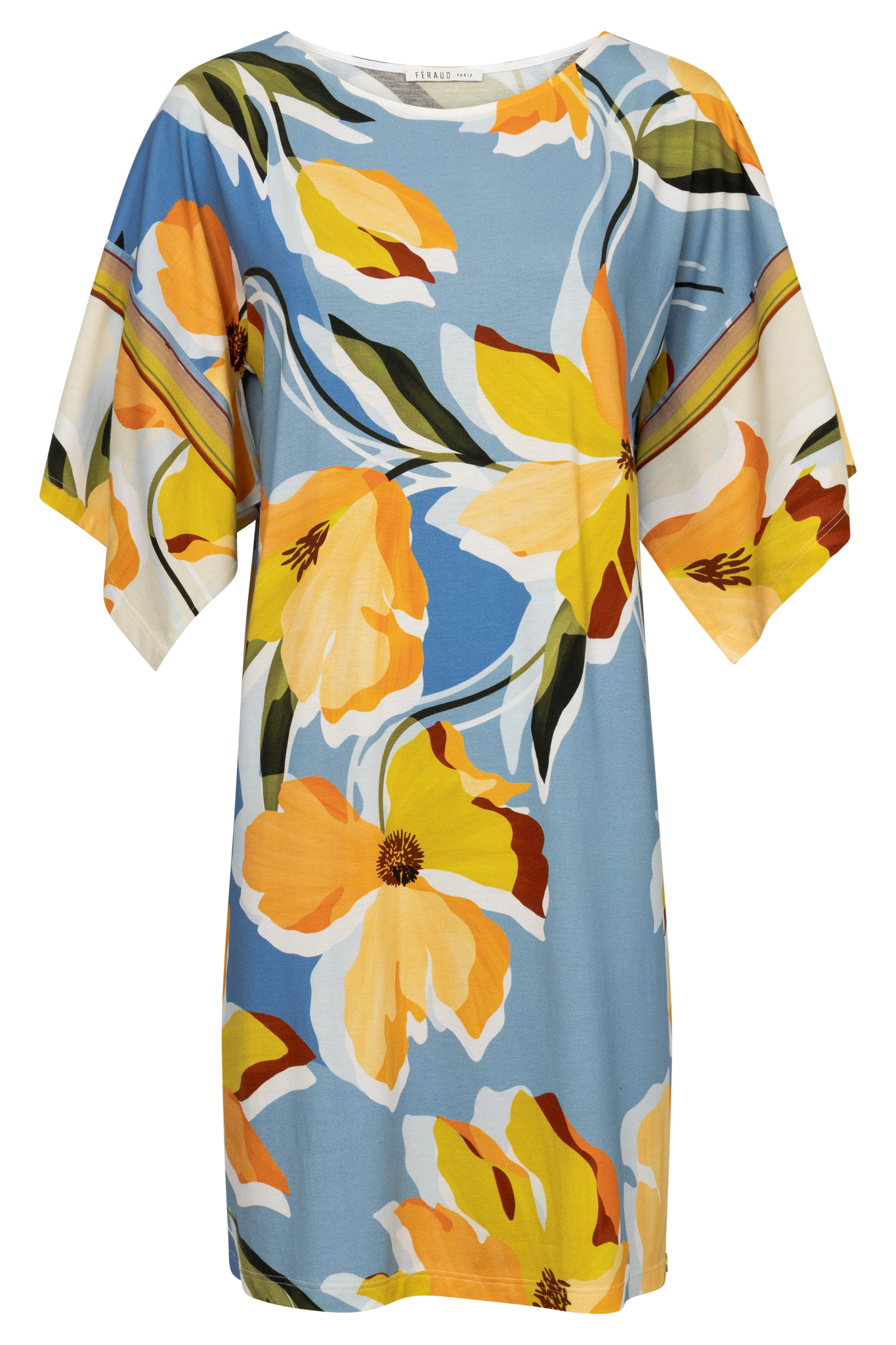 Féraud Beach Dress front view in Modern Flower