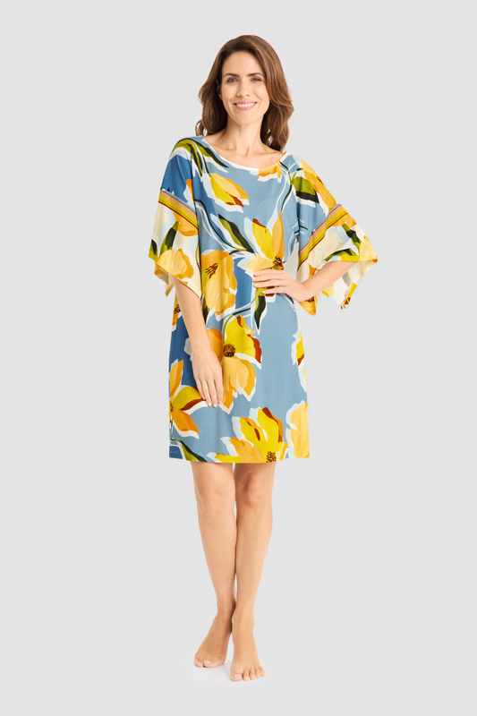 Féraud Beach Dress on model in Modern Flower