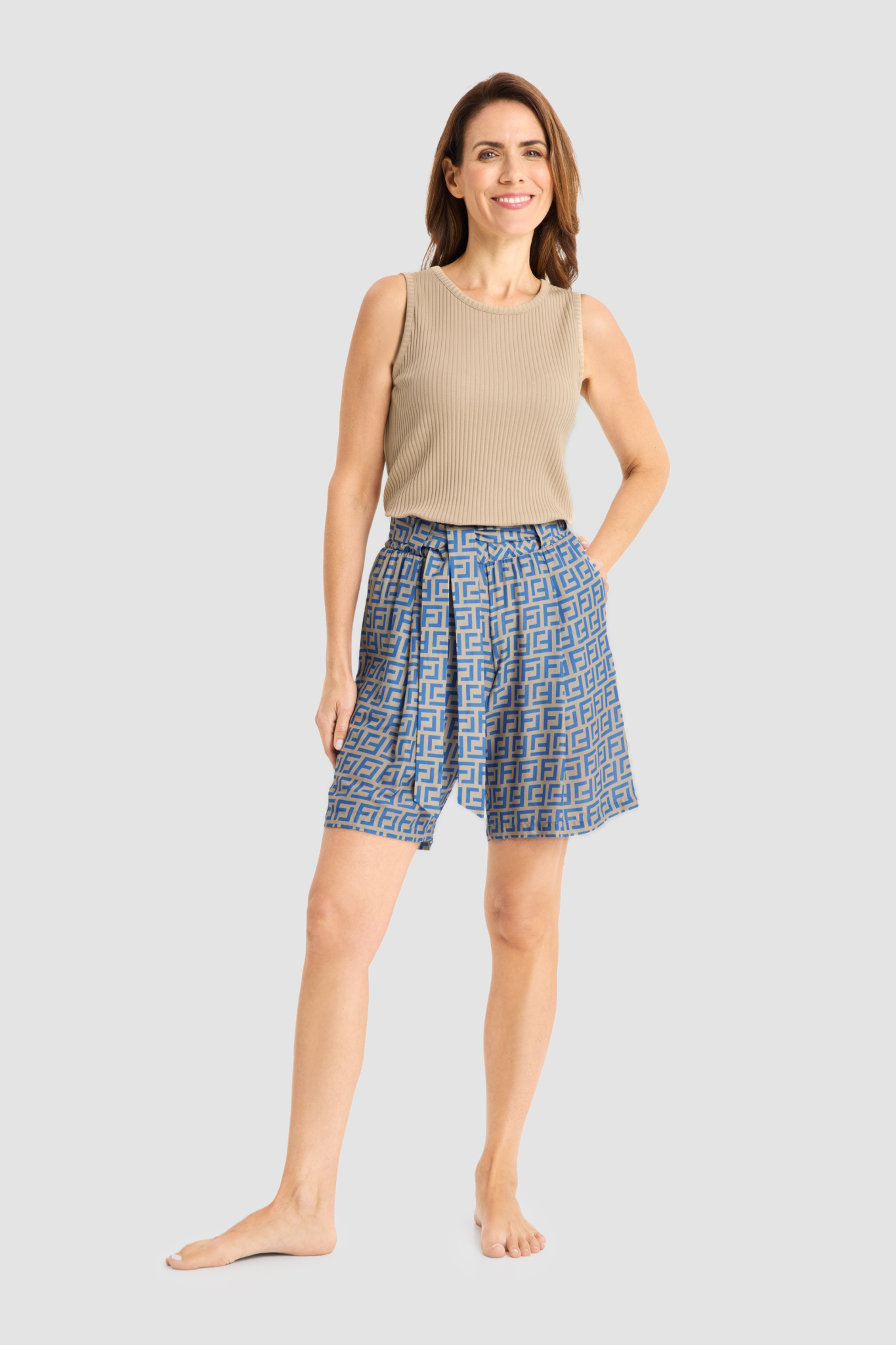 Féraud Lounge Pants on model in Logo Print