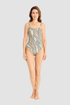 Féraud Swimsuit on model in Zebra
