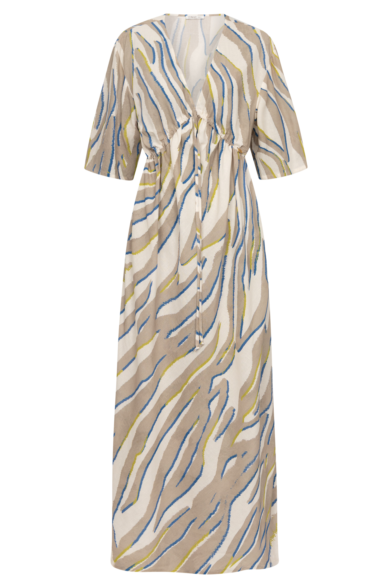 Féraud Beach Dress front view in Zebra