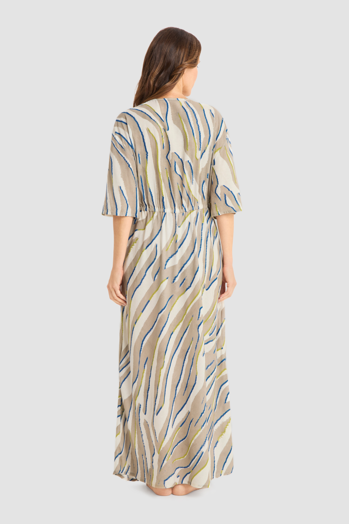 Féraud Beach Dress back view in Zebra