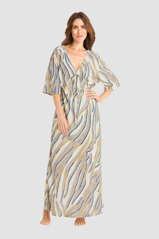 Féraud Beach Dress on model in Zebra