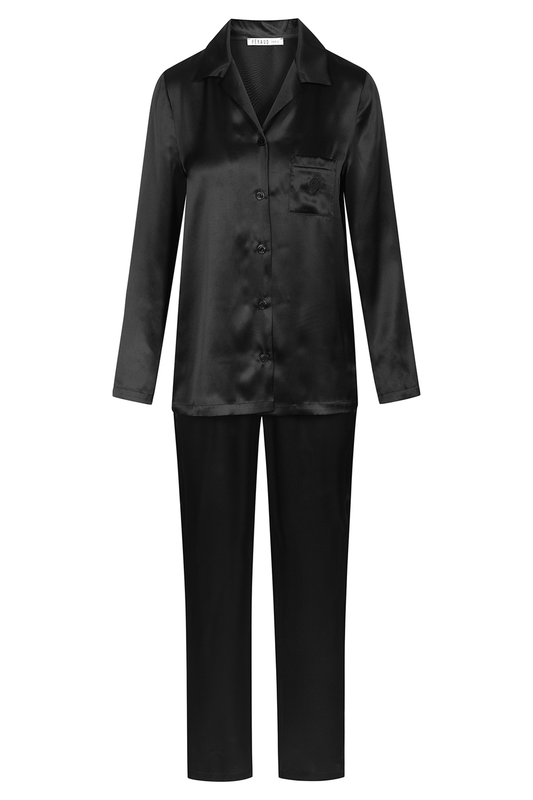 Féraud Pyjamas front view in Black