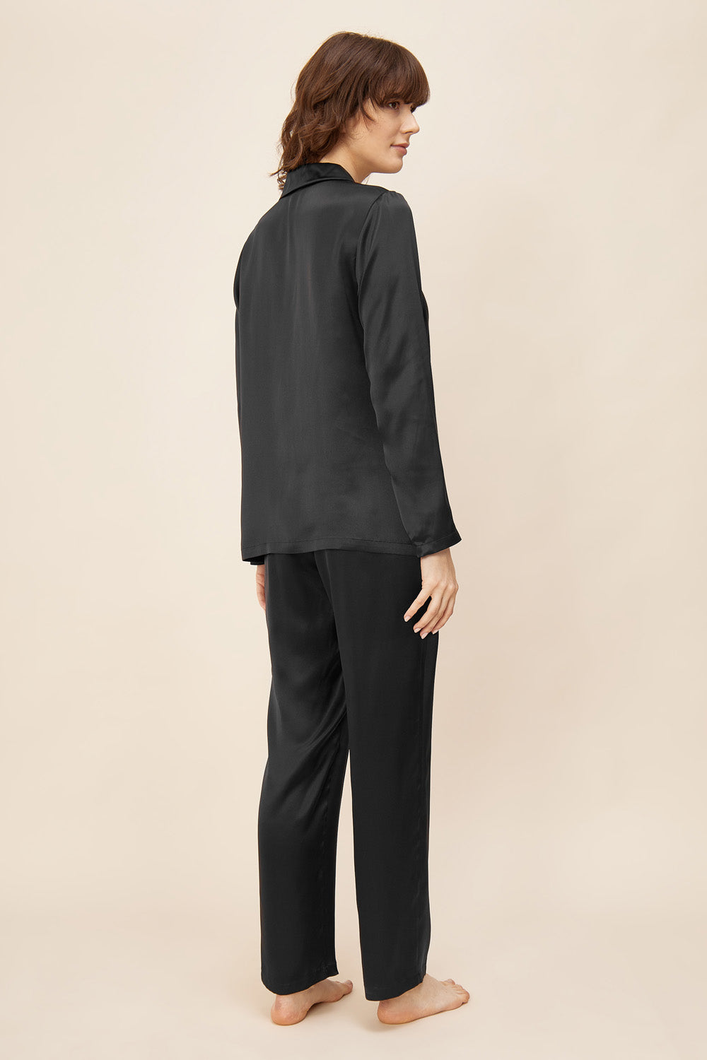 Feraud Pajama Gots, 1/1 Sleeve, Pants 1/1, Lapel Co (3881090) Black
