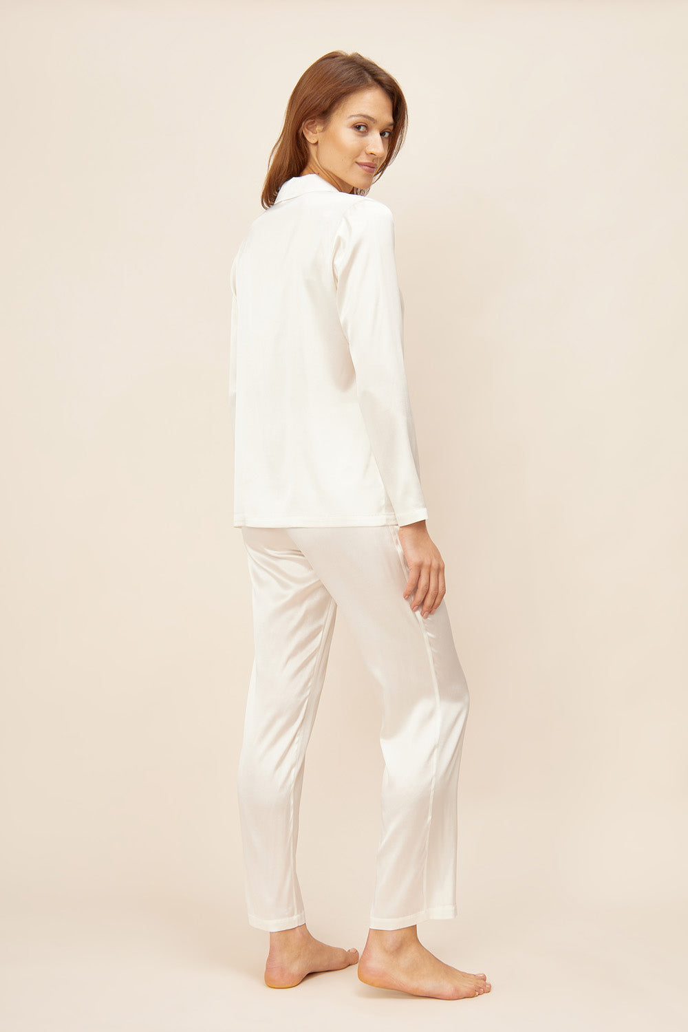Feraud Pajama Gots, 1/1 Sleeve, Pants 1/1, Lapel Co (3881090) Ivory