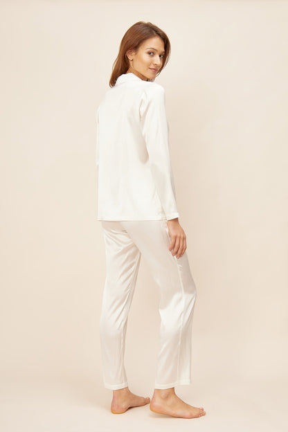 Feraud Pajama Gots, 1/1 Sleeve, Pants 1/1, Lapel Co (3881090) Ivory