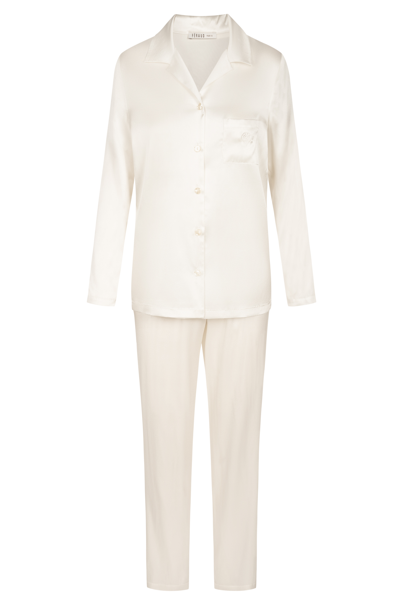 Féraud Pyjamas front view in Ivory