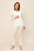 Féraud Pyjamas on model in Ivory