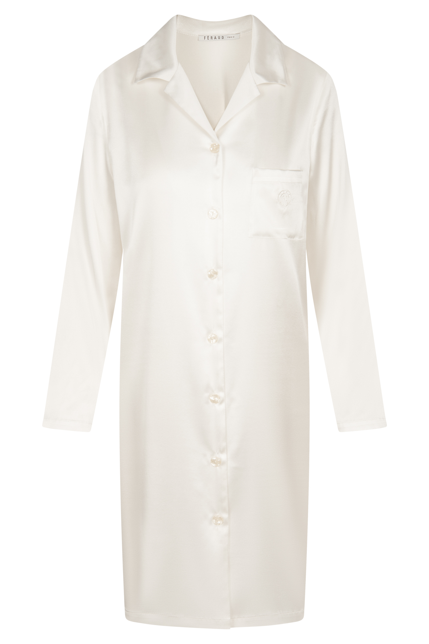 Féraud Nightgown front view in Ivory
