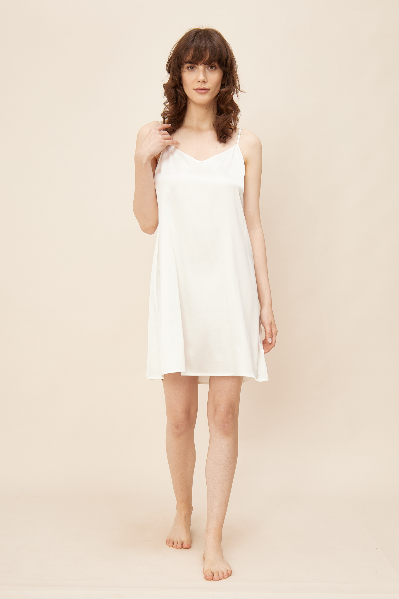 Féraud Nightgown on model in Ivory