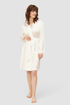 Féraud Robe on model in Ivory