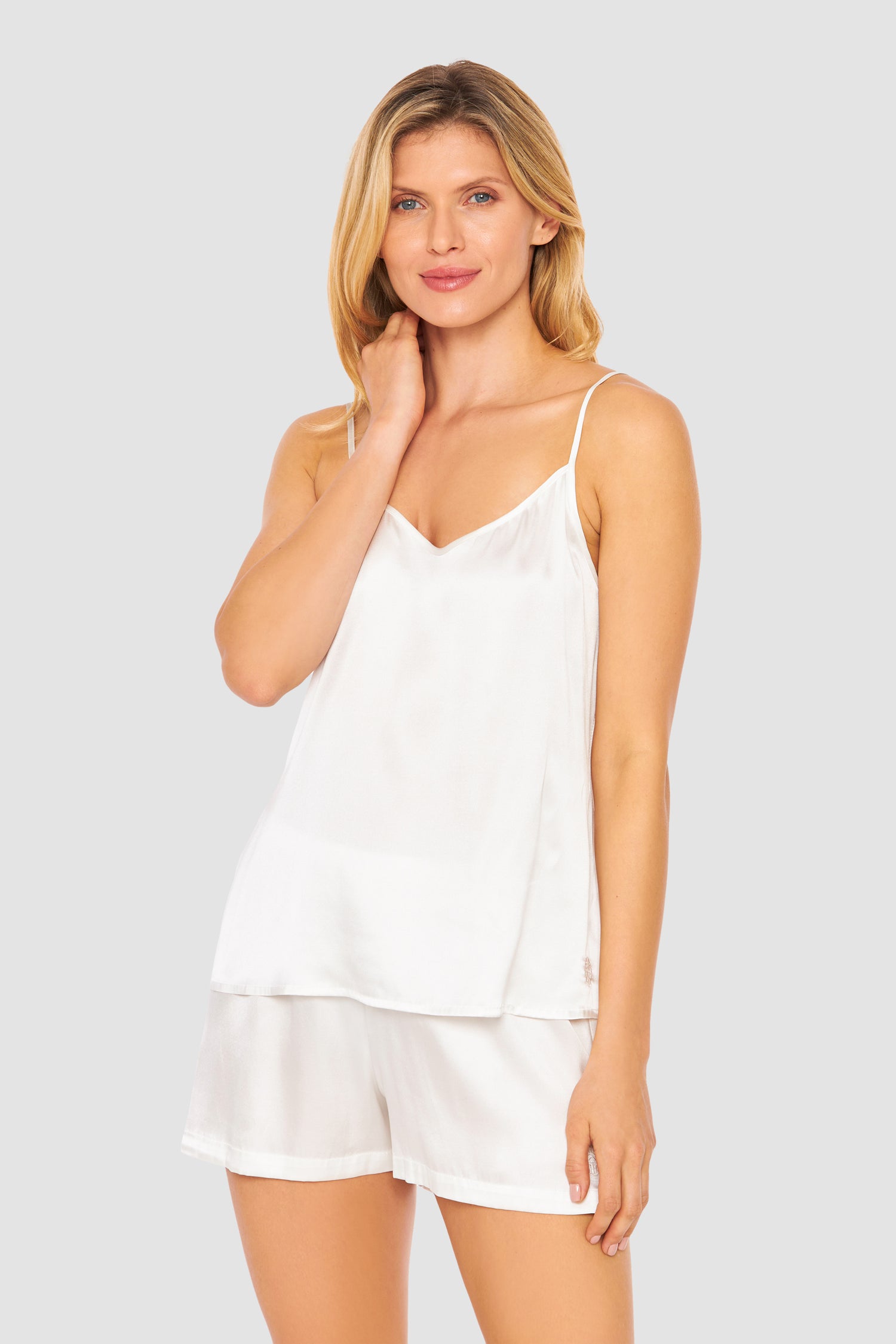 Feraud Top Gots, Spaghetti Straps, V-Neck Silk (3881095) Ivory