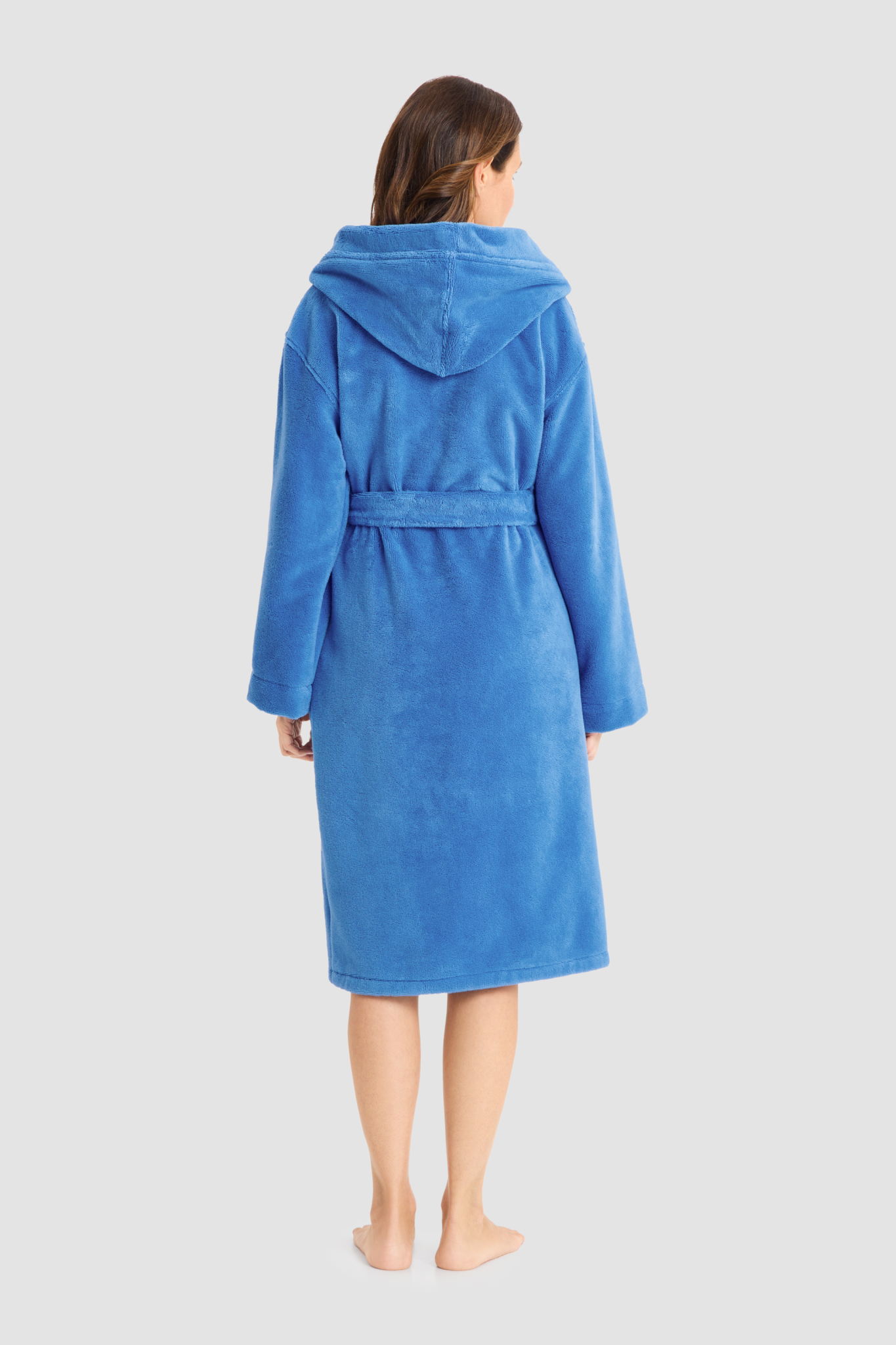 Féraud Robe back view in Azur