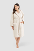Féraud Robe on model in Cream